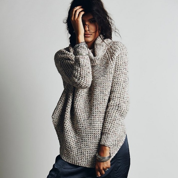 Free People Sweaters - Free People Dylan Tweedy sweater natural L